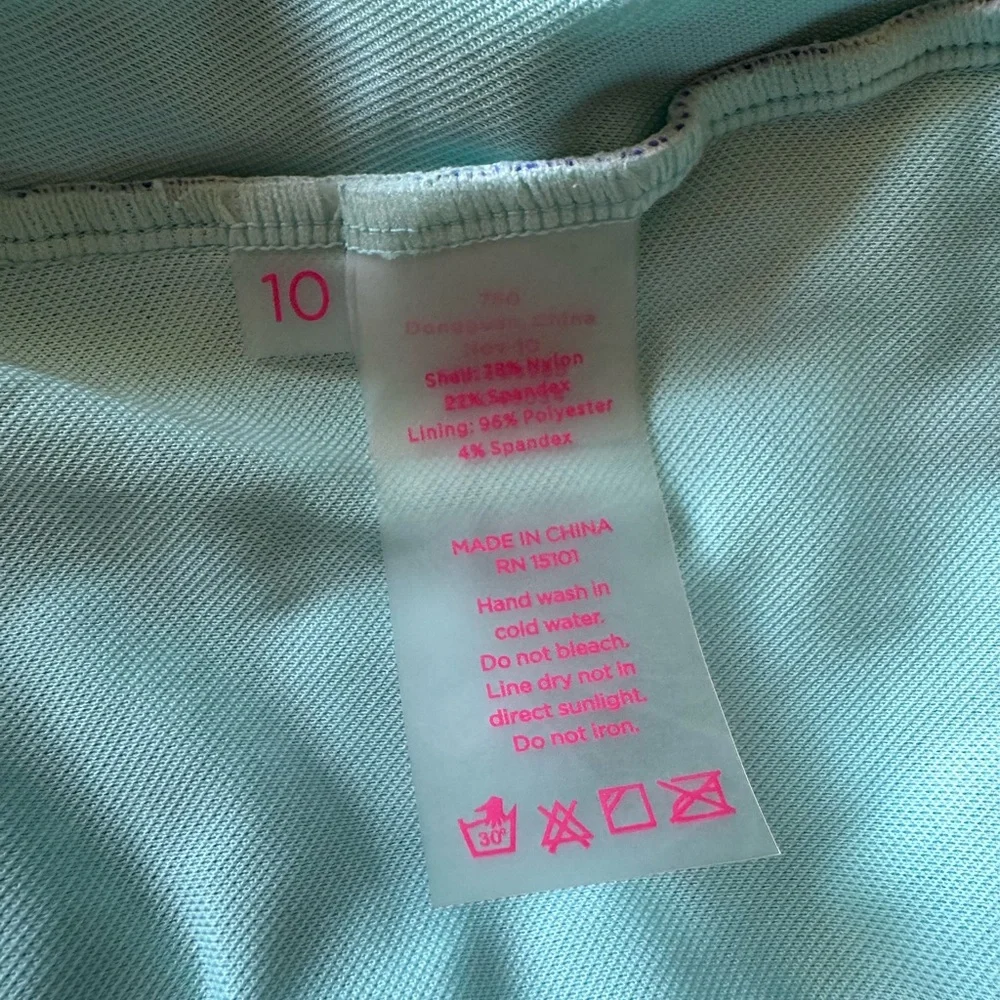 Lilly Pulitzer Navy and Green Kids One Piece - Picture 4 of 12